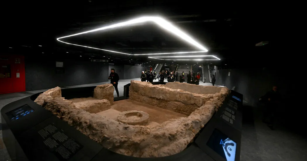 ایستگاه‌های متروی جدید رم بخشی از موزه، ایستگاه قطعه هستند