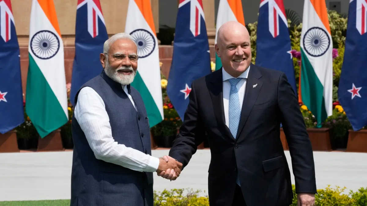 India and New Zealand finalize a free trade agreement, eyeing growth as global uncertainties persist