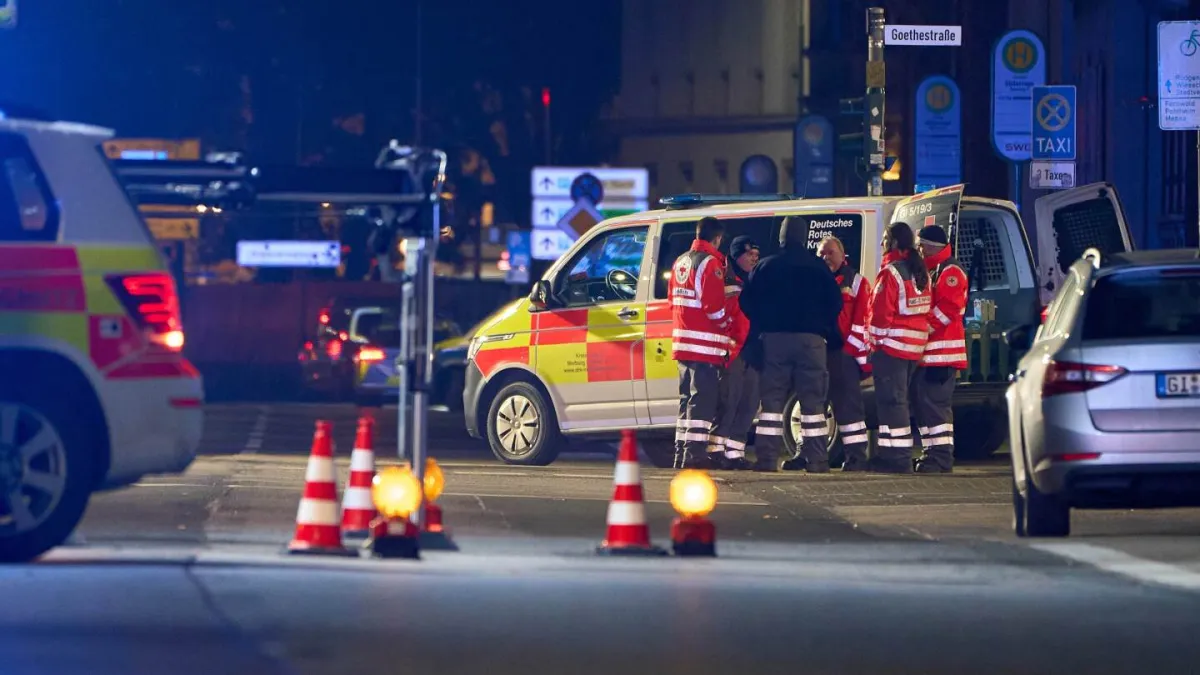 A car crashes into a bus stop in Germany and injures 3 people