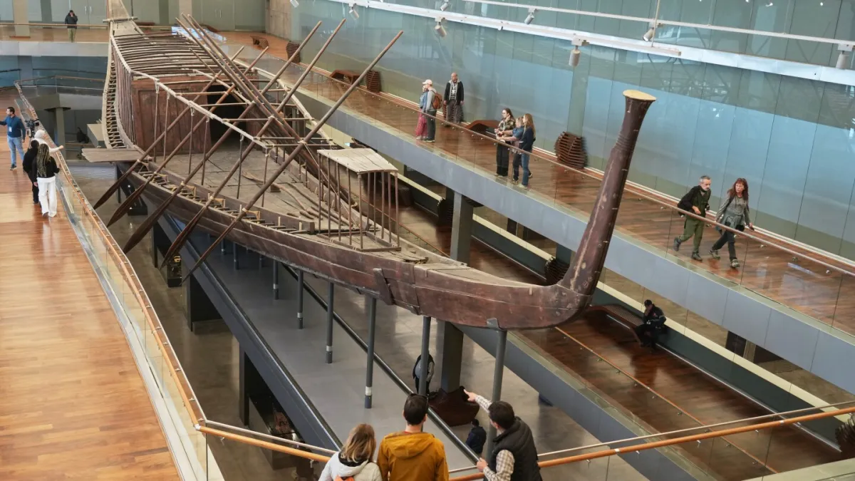 Ancient Egyptian pharaoh’s boat reassembled in real time at Grand Egyptian Museum
