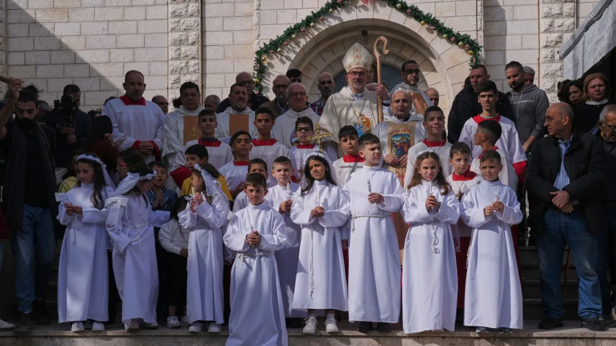 Gaza’s tiny Christian community tries to capture the holiday spirit during the ceasefire