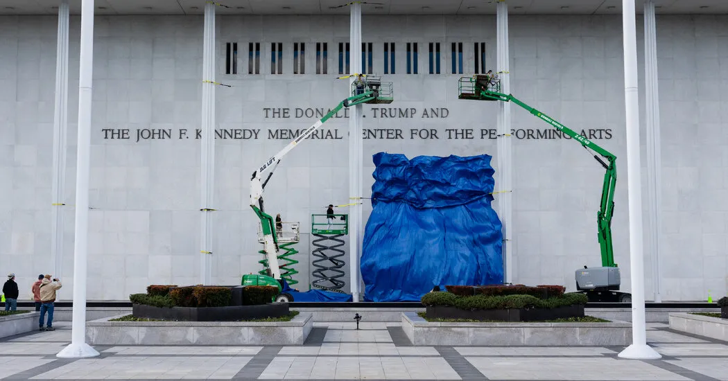 Lawmaker Sues to Remove Trump’s Name From the Kennedy Center