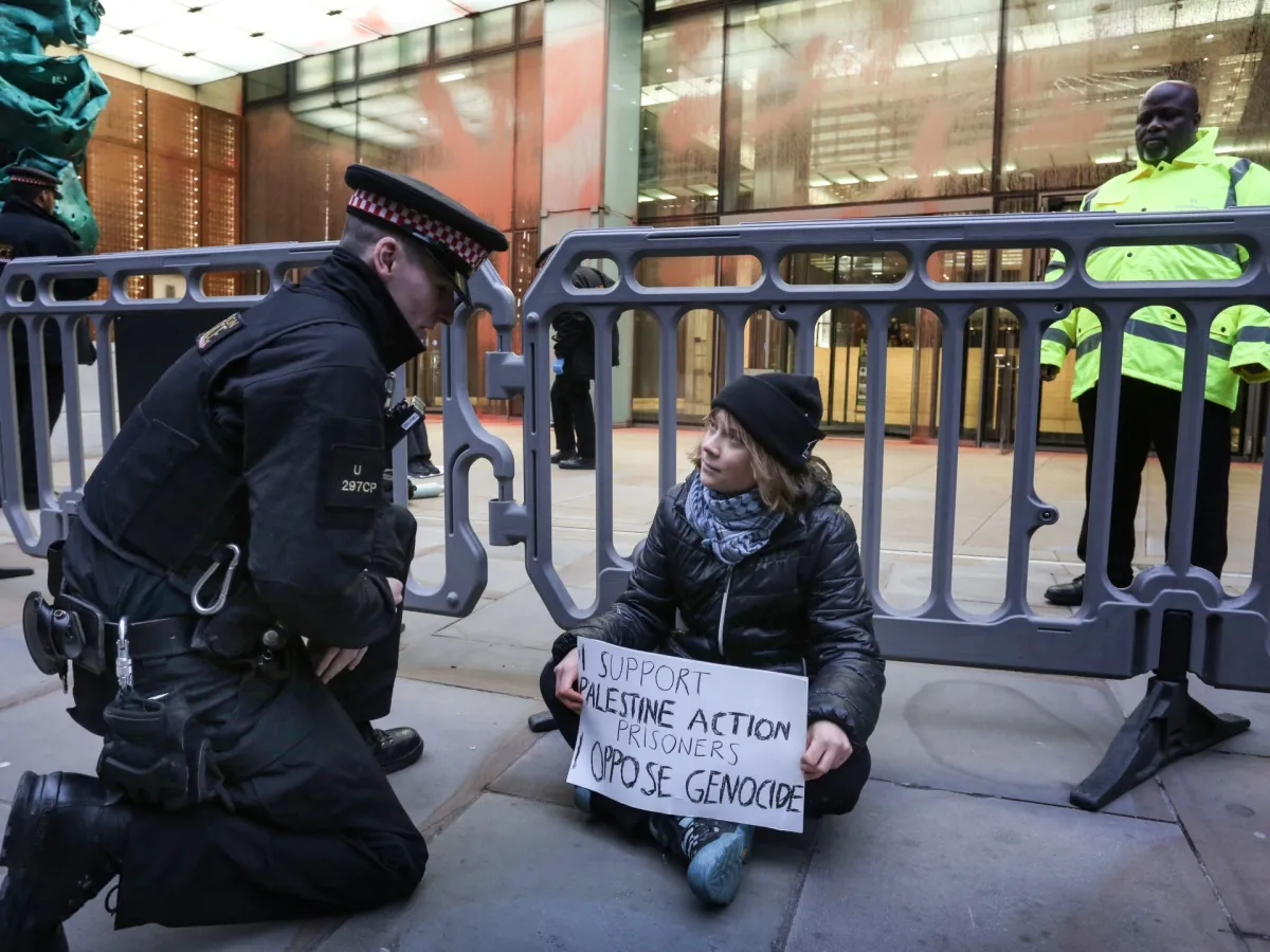 British police detain Greta Thunberg at pro-Palestinian protest in London