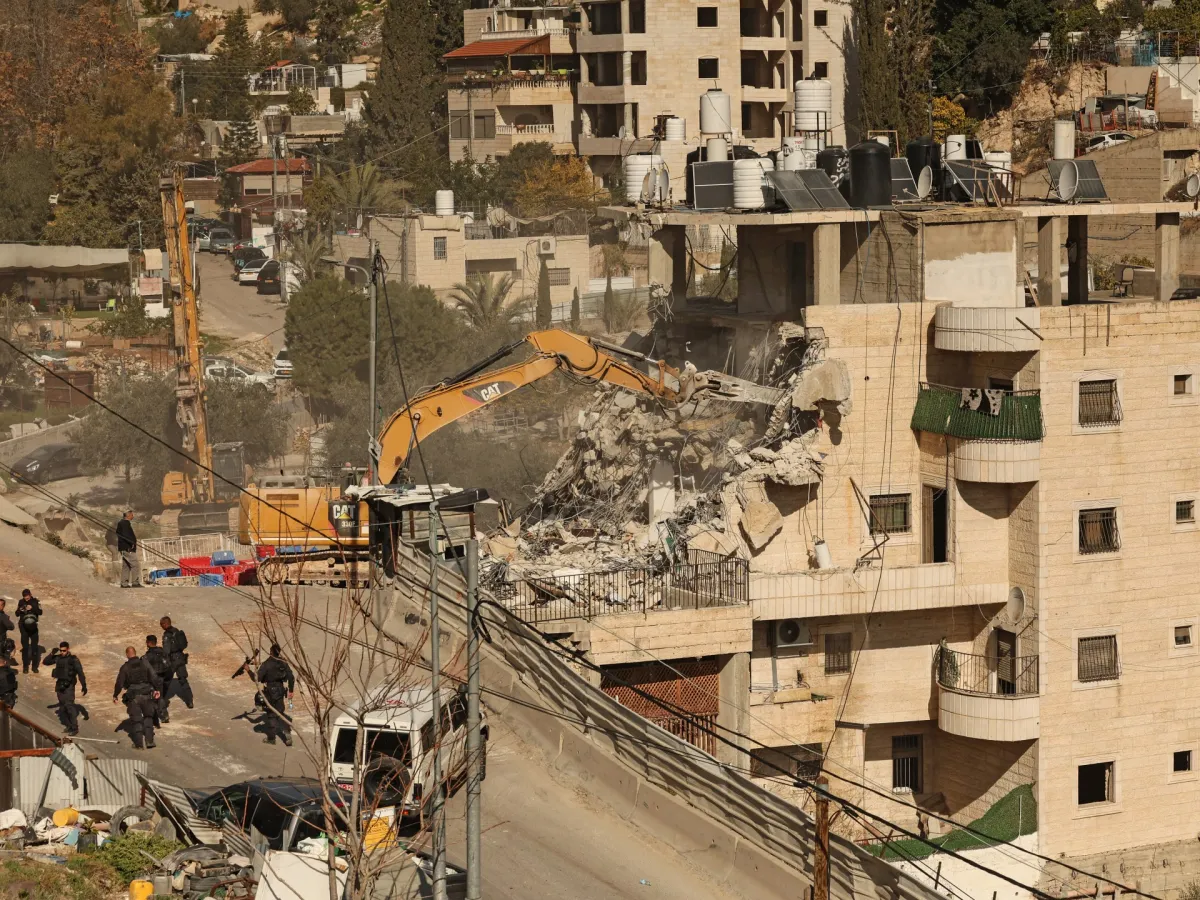 Israeli forces demolish shops in raids near occupied East Jerusalem