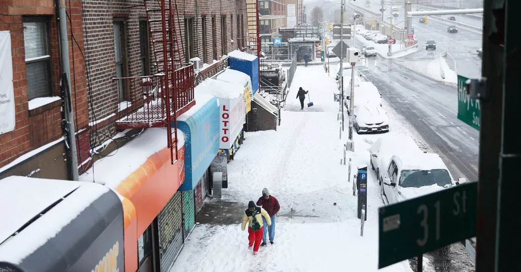 أجزاء من نيويورك ونيو إنجلاند تستعد لعاصفة الجليد